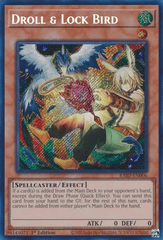 Droll & Lock Bird - (Alternate Art) - RA02-EN006 - Secret Rare - 1st Edition